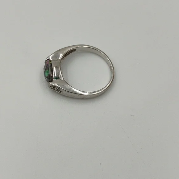 925 Sterling Silver Mystic Topaz Ring